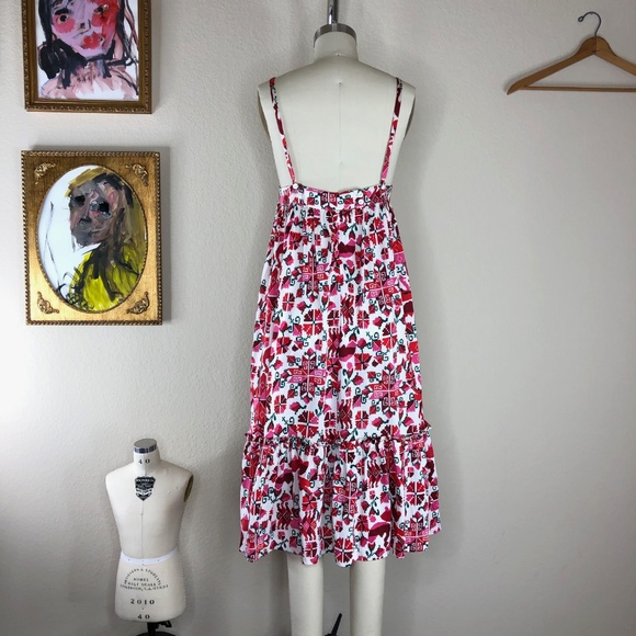 Nieves Lavi Nordic Pattern Peasant Swing Dress - Picture 4 of 6